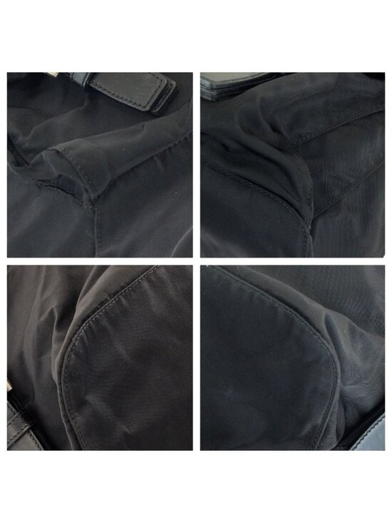 Prada Tessuto Black Silver Nylon Backpack main image 6